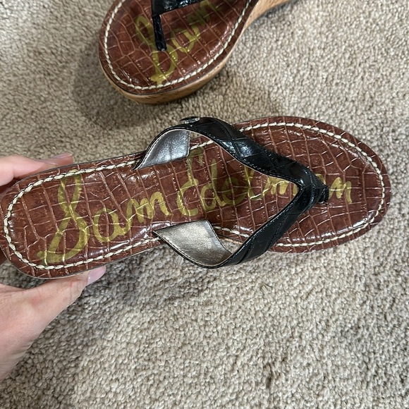 SAM EDELMAN Cork/Wedge/Platform Sandals 7 - Picture 2 of 6